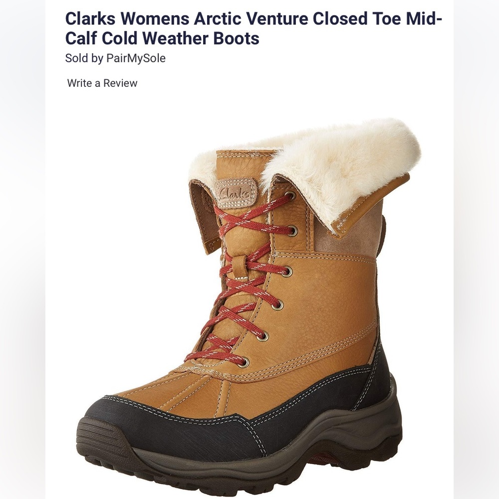 Like New - Clark’s Arctic Venture Winter Boots in Camel